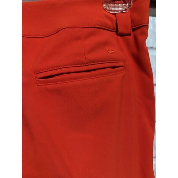Nike Golf Women's 6 Orange Polyester Dri-Fit Shorts - Picture 5 of 8